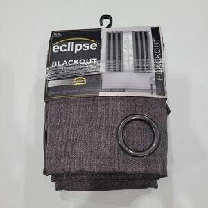 2pk Panel Blackout Rowland Curtain Panel -  CHARCOAL size 52"W x 63"L